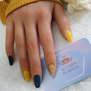 Les Créa de Betty - éclat d'or et d'azur